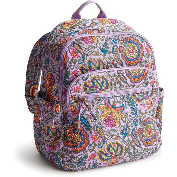 Vera Bradley Women's Premium Cotton Bancroft Backpack, Marrakesh, One Size - Picture 1 of 5